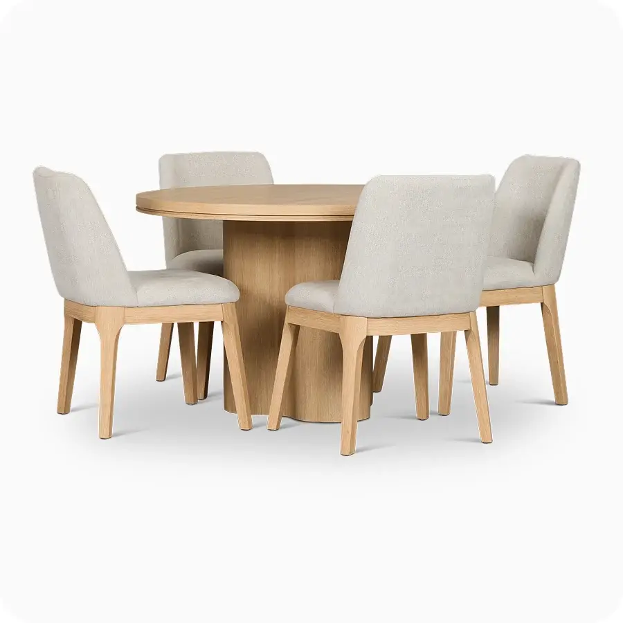 Round Table & 4 Chairs