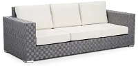 Barbados White Woven Sofa