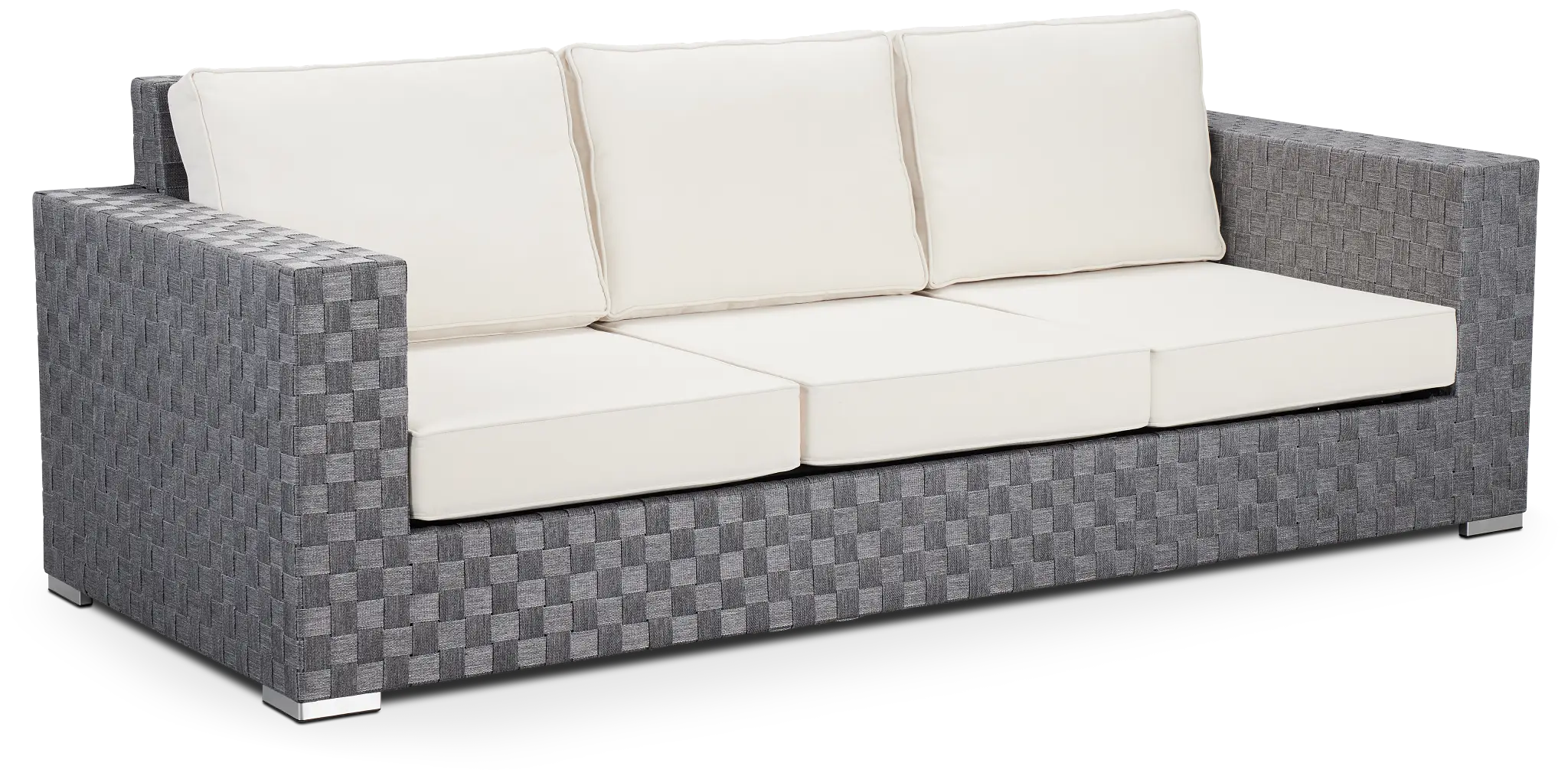 Barbados White Woven Sofa Barbados White Woven Sofa