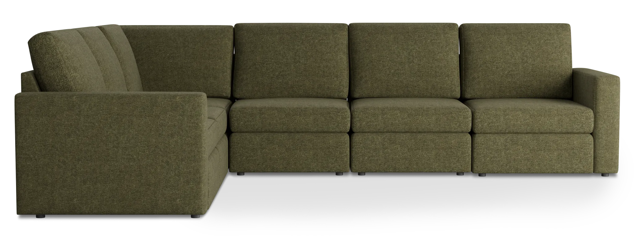 Citymod Green Fabric Medium Two-arm Sectional