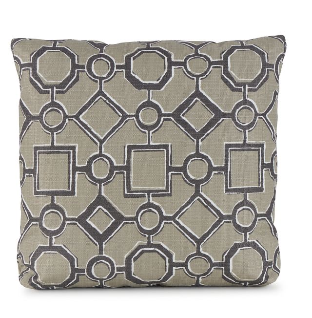 Brazil Light Beige 18" Indoor/outdoor Square Accent Pillow