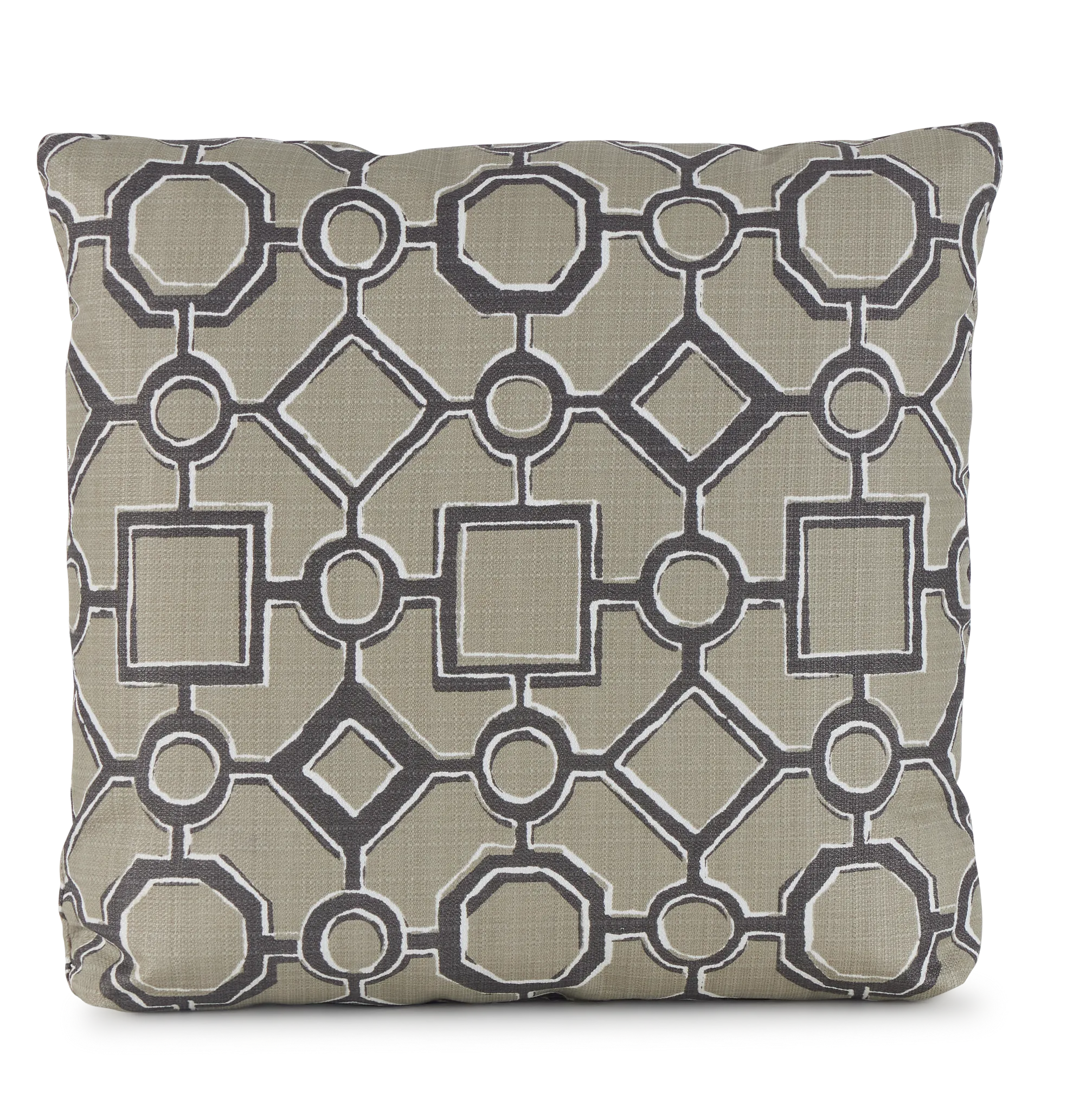 Brazil Light Beige 18" Indoor/outdoor Square Accent Pillow