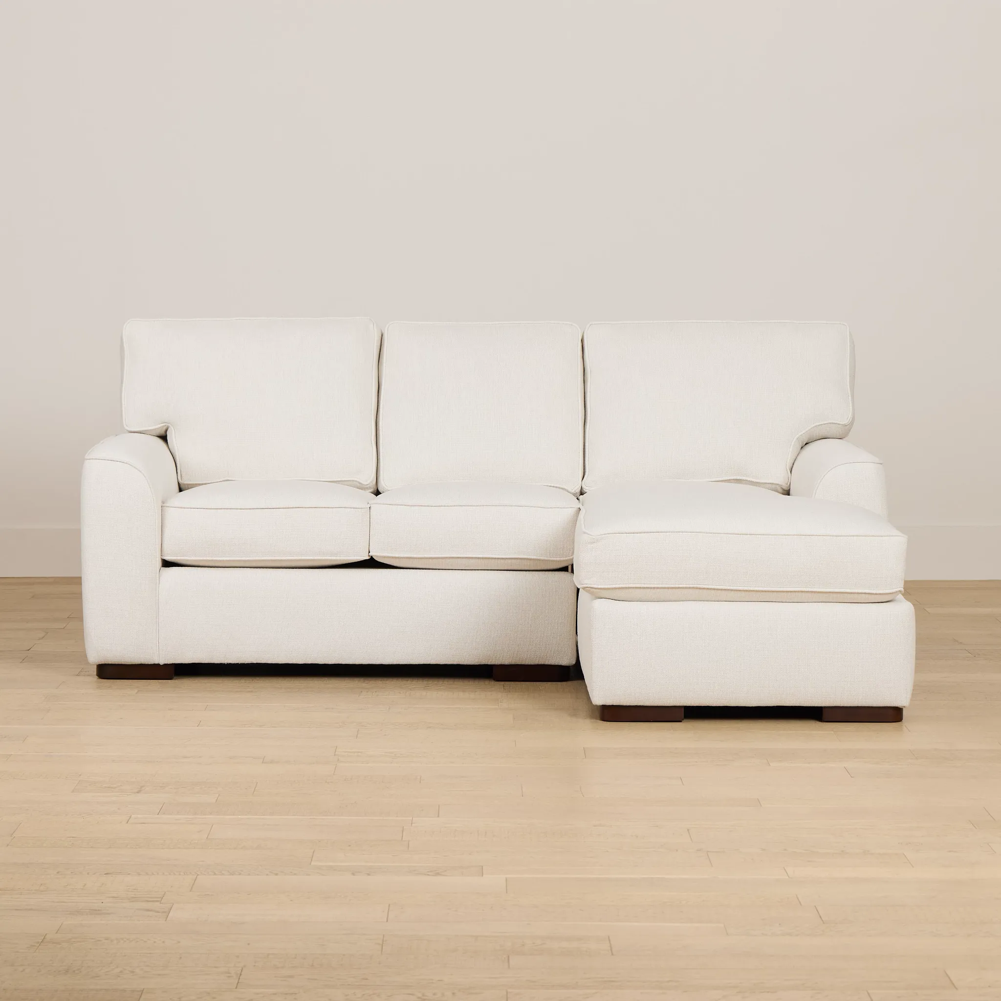 Sinclair Light Beige Fabric Right Chaise Sectional