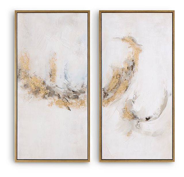Archie Ivory Canvas Wall Art