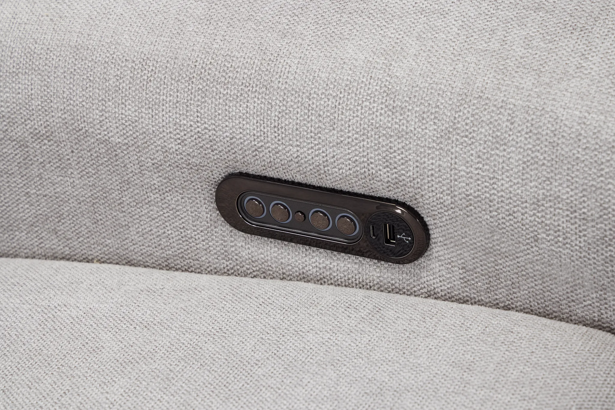 Callum Light Gray Storage Small Left Power Chaise Sleeper Sectional