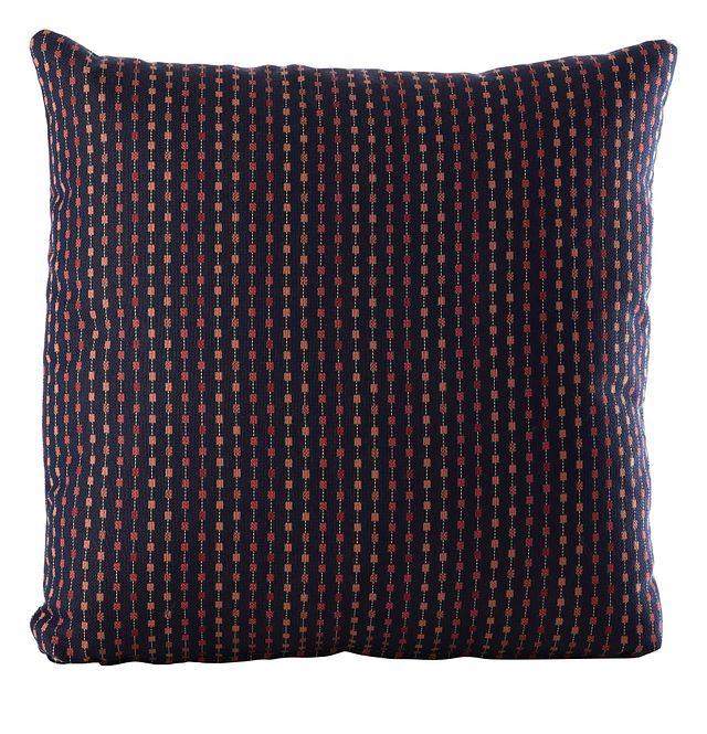 Beat Dark Blue 18" Indoor/outdoor Accent Pillow