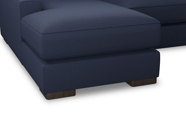 Edgewater Peyton Dark Blue Medium Left Chaise Sectional