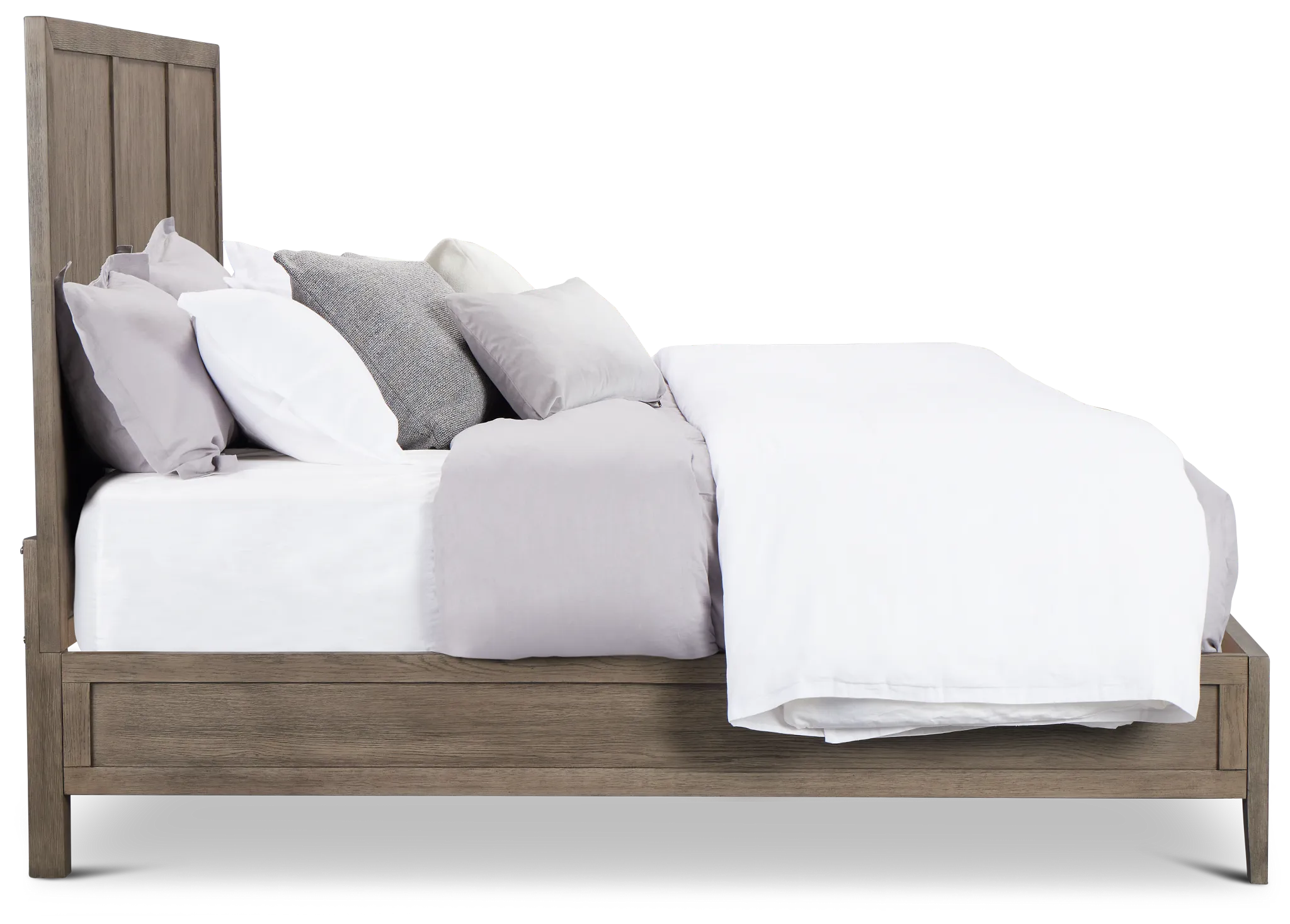 Alden Gray Wood Platform Bed