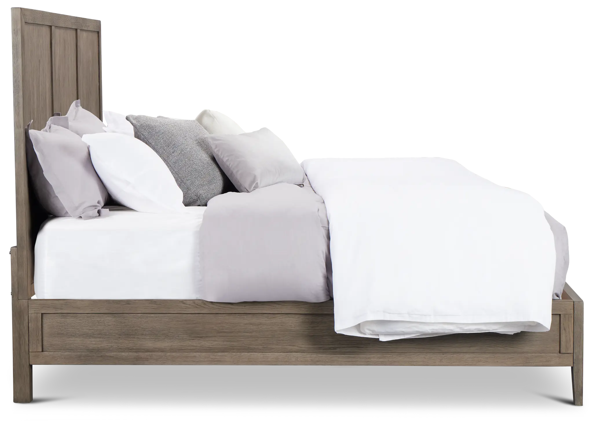 Alden Gray Wood Platform Bed Alden Gray Wood Platform Bed