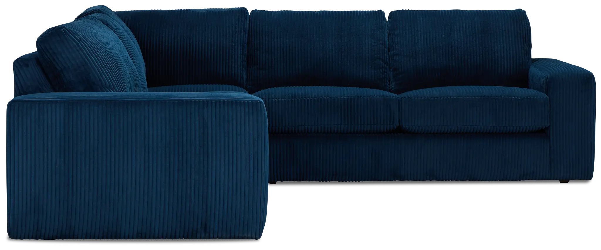 Charlie Dark Blue Fabric Small Two-arm Sectional Charlie Dark Blue Fabric Small Two-arm Sectional