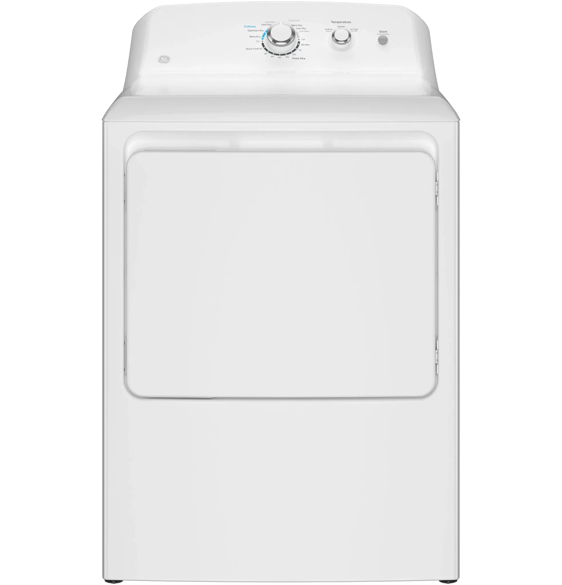 Ge 33 Series White Front Load Electric Dryer