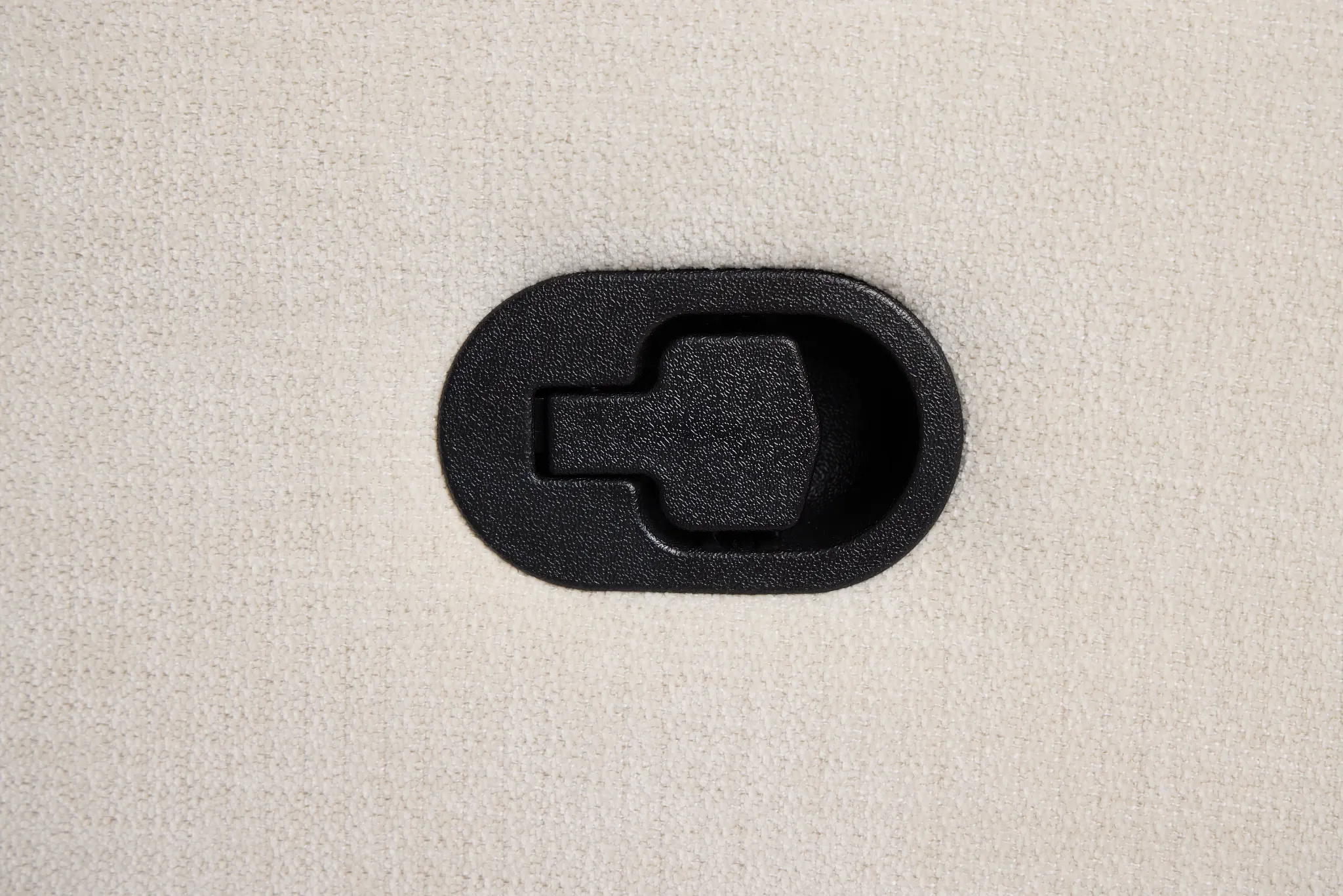 Dean White Fabric Recliner