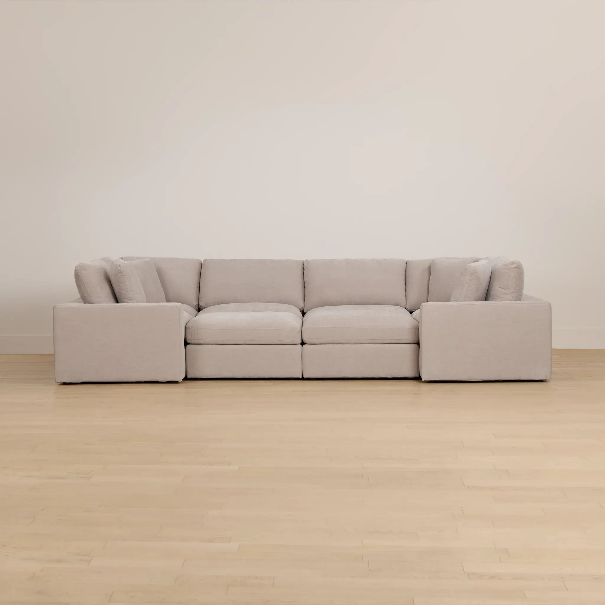Breeze Taupe Fabric 8-piece Pit Sectional Breeze Taupe Fabric 8-piece Pit Sectional