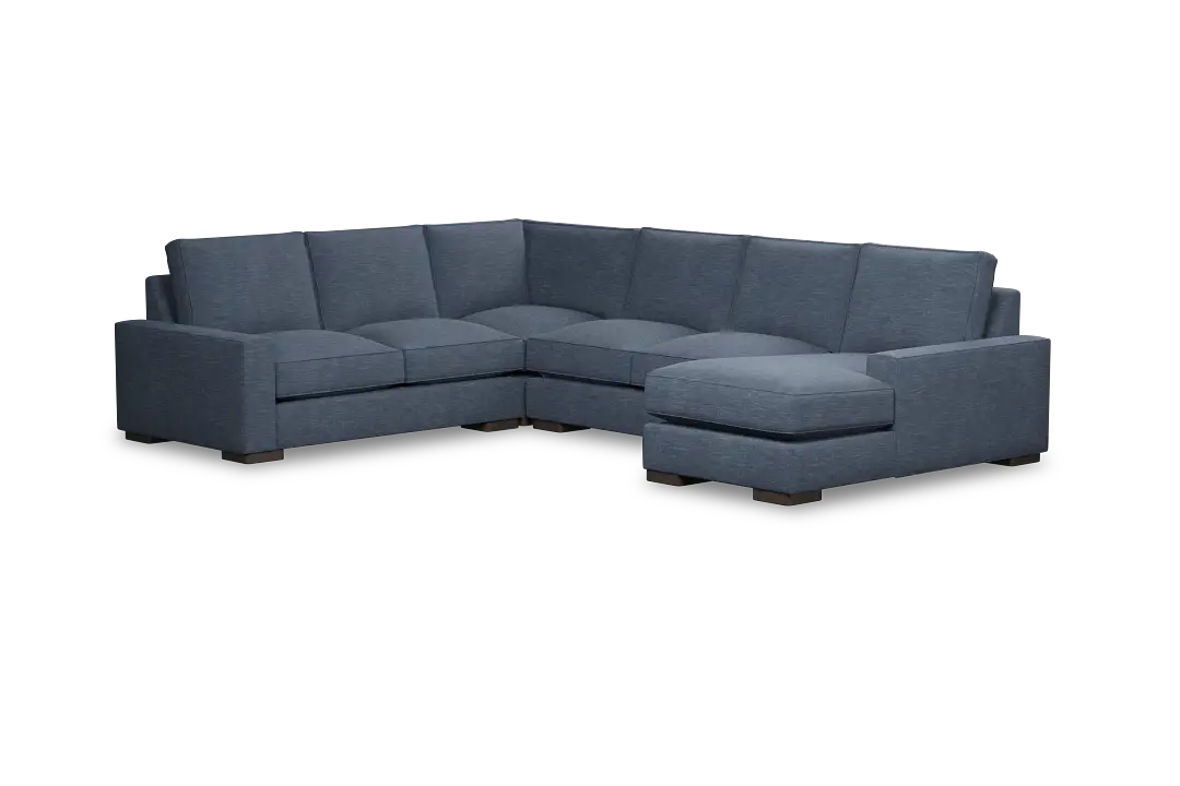 Edgewater Elevation Dark Blue Medium Right Chaise Sectional Edgewater Elevation Dark Blue Medium Right Chaise Sectional