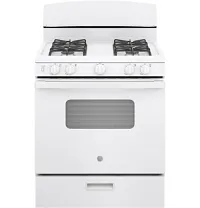 Ge 10 Series White 30" Gas Range