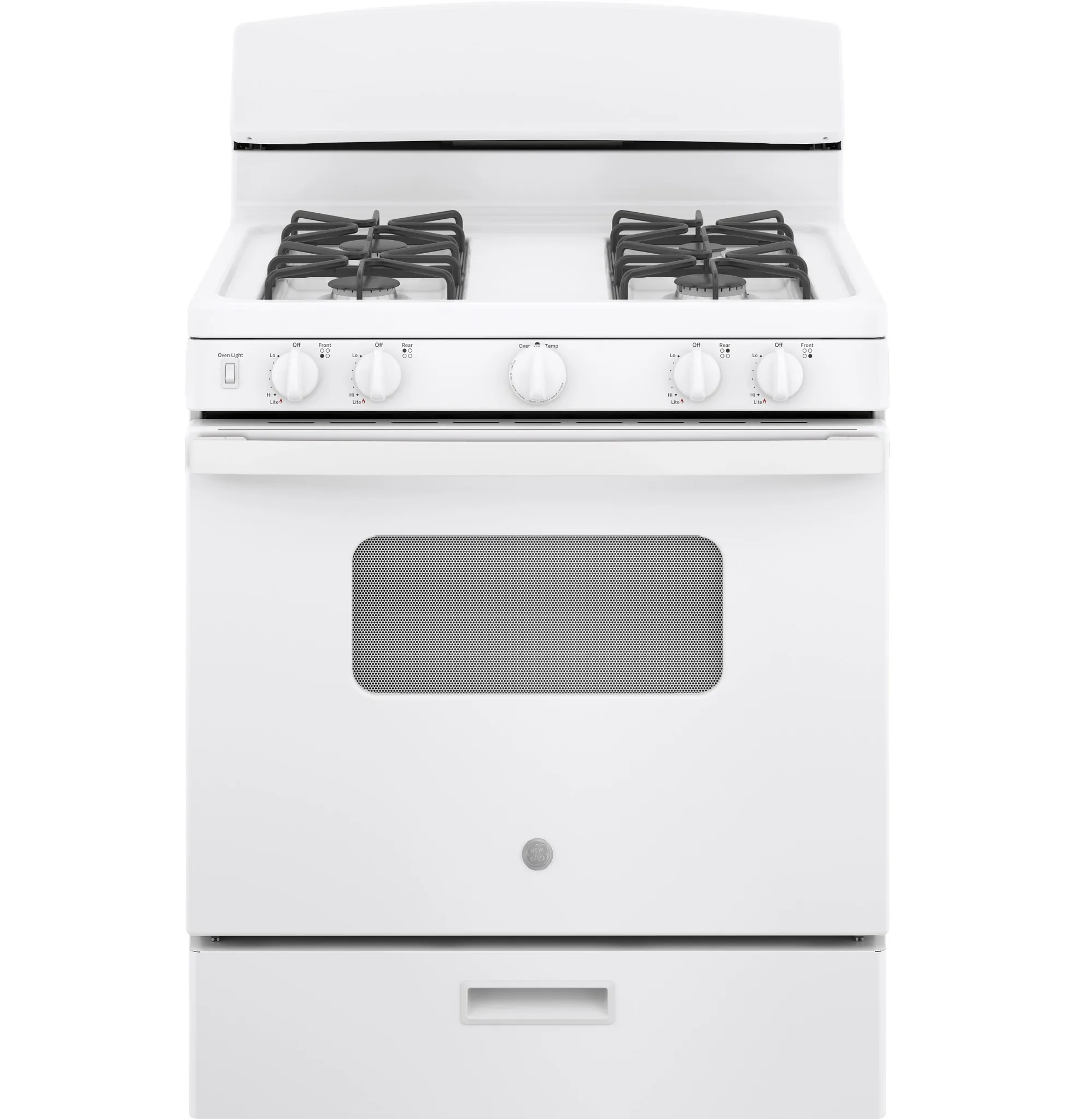 Ge 10 Series White 30" Gas Range