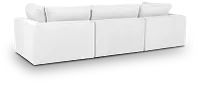 Grant White Fabric 3-piece Modular Sofa