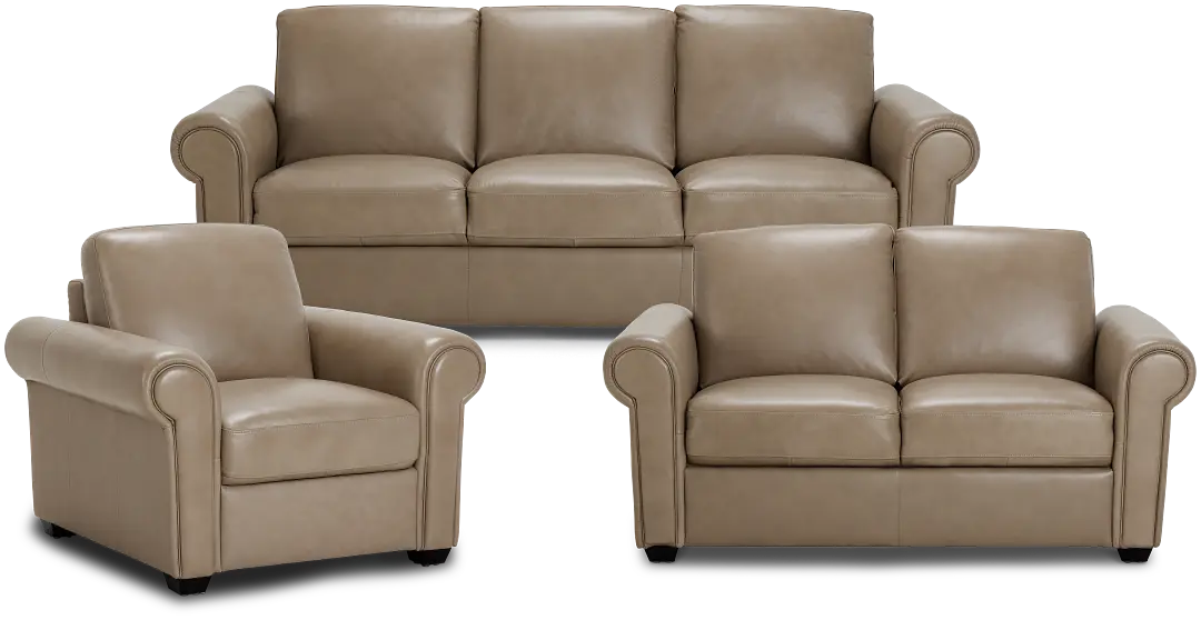 Lincoln Taupe Lthr/vinyl Living Room Lincoln Taupe Lthr/vinyl Living Room