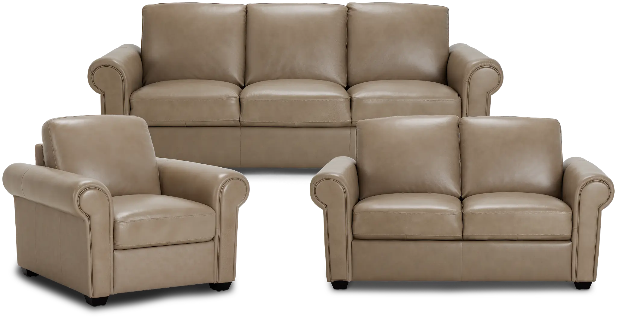 Lincoln Taupe Lthr/vinyl Living Room Lincoln Taupe Lthr/vinyl Living Room