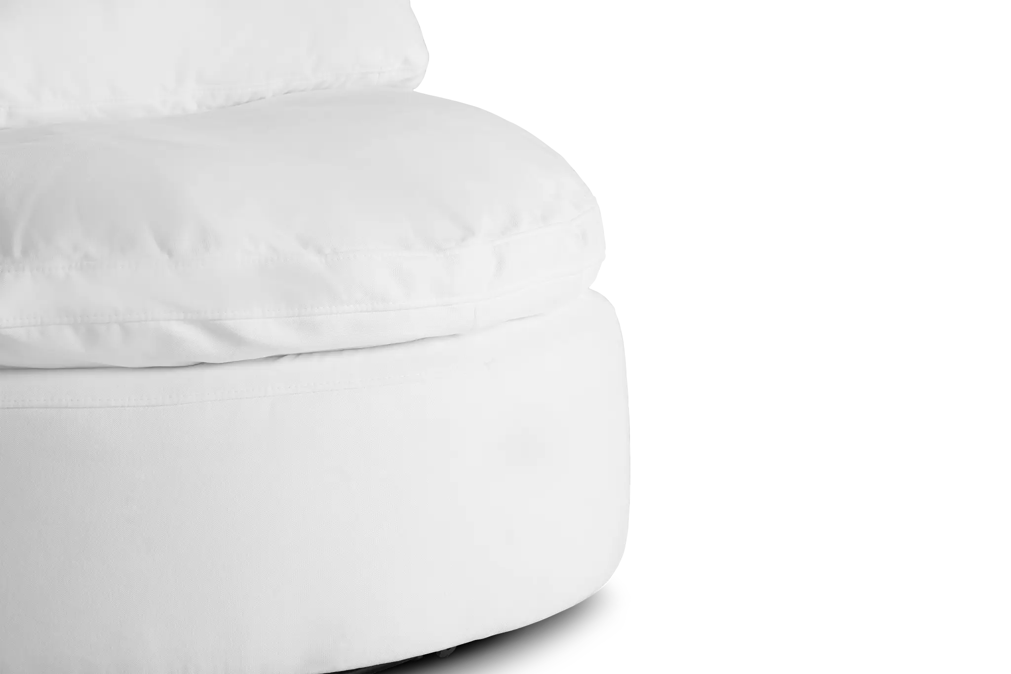 Orbit White Micro Swivel Accent Chair Orbit White Micro Swivel Accent Chair