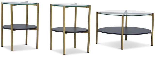 Dyson Dark Tone Glass 3 Pack Tables