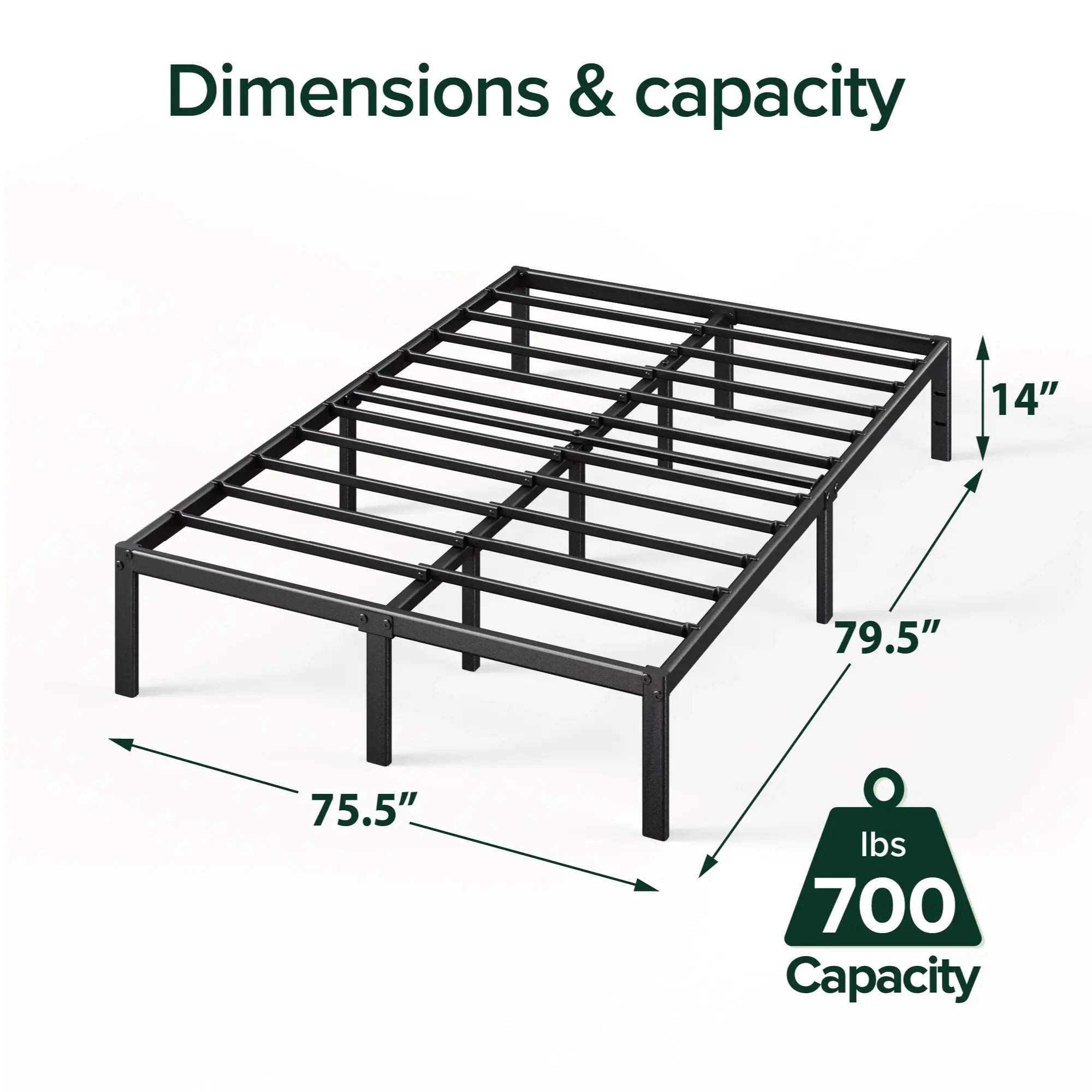 Zinus 14" Metal Bed Frame Zinus 14" Metal Bed Frame