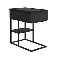 Rupin Black Rect C-side Table