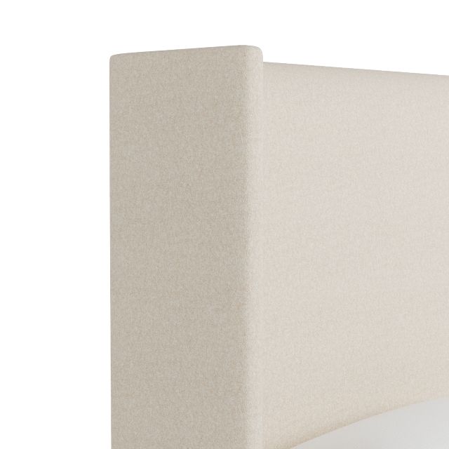Captiva Merino Light Beige 60" Upholstered Shelter Bed