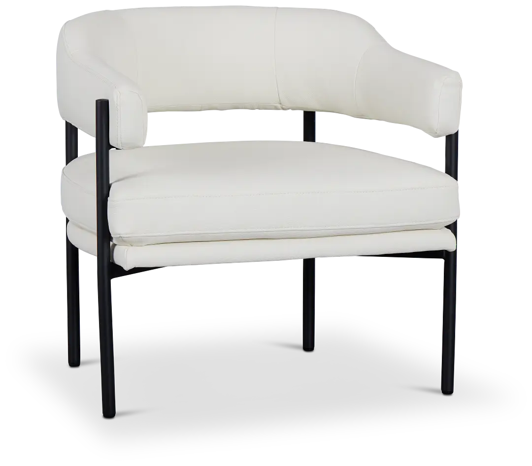 Sebby White Micro Accent Chair Sebby White Micro Accent Chair