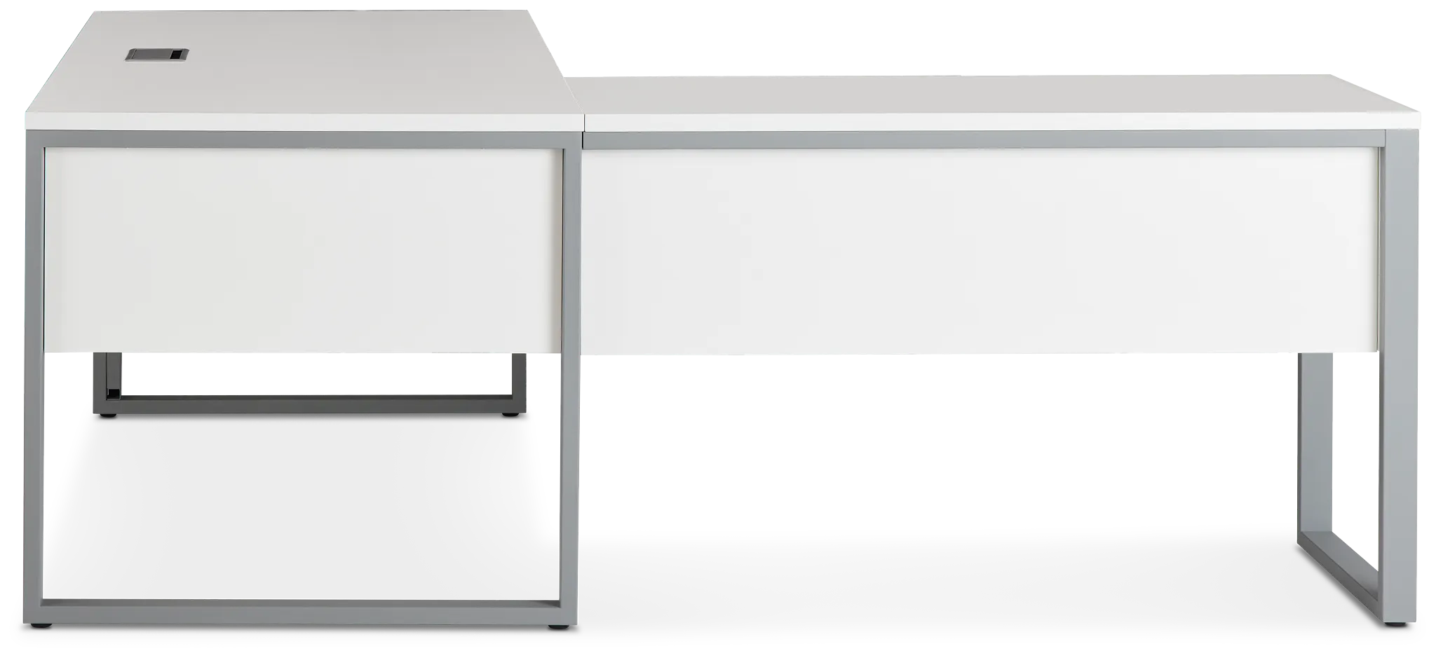 Clark White 47" Return Desk
