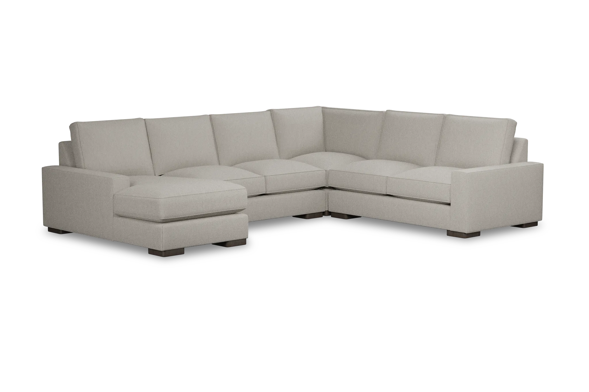 Edgewater Revenue Beige Medium Left Chaise Sectional