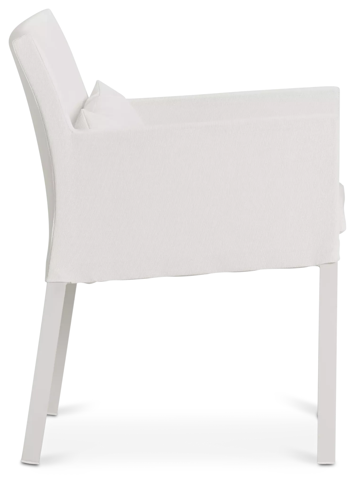 Lisbon White Cushioned Chair