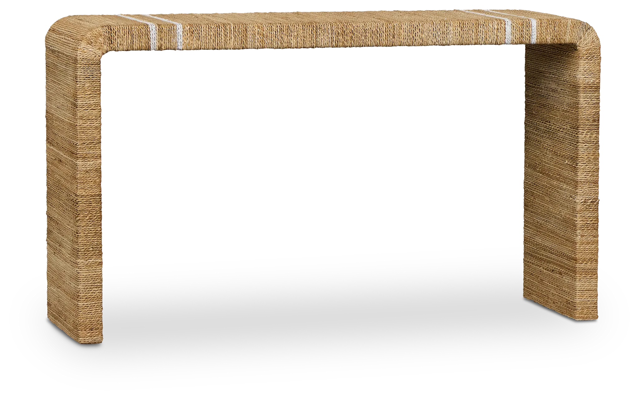 Nantucket Light Tone Woven Console Table