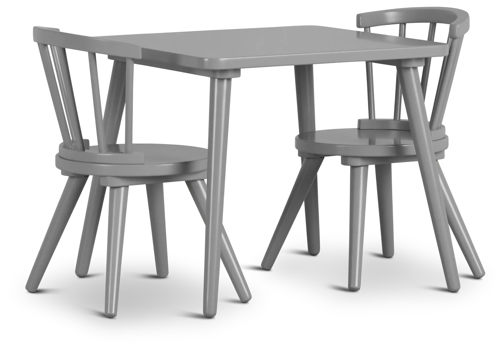 Windsor Gray Table & 2 Chairs Windsor Gray Table & 2 Chairs