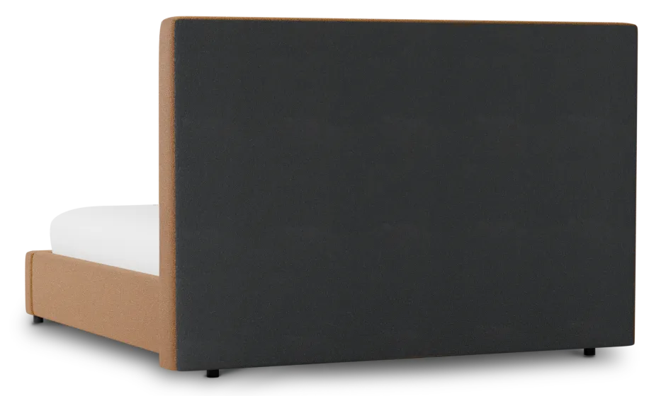 Grayton Elite Light Brown 54" Upholstered Platform Bed