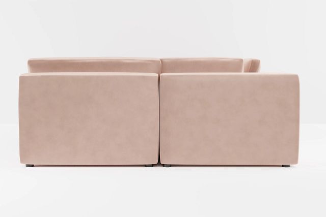Destin Joya Light Pink Velvet 8-piece Pit Sectional