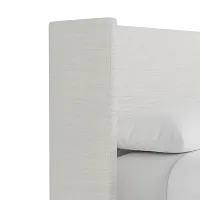 Captiva Maguire Ivory 48" Upholstered Shelter Bed