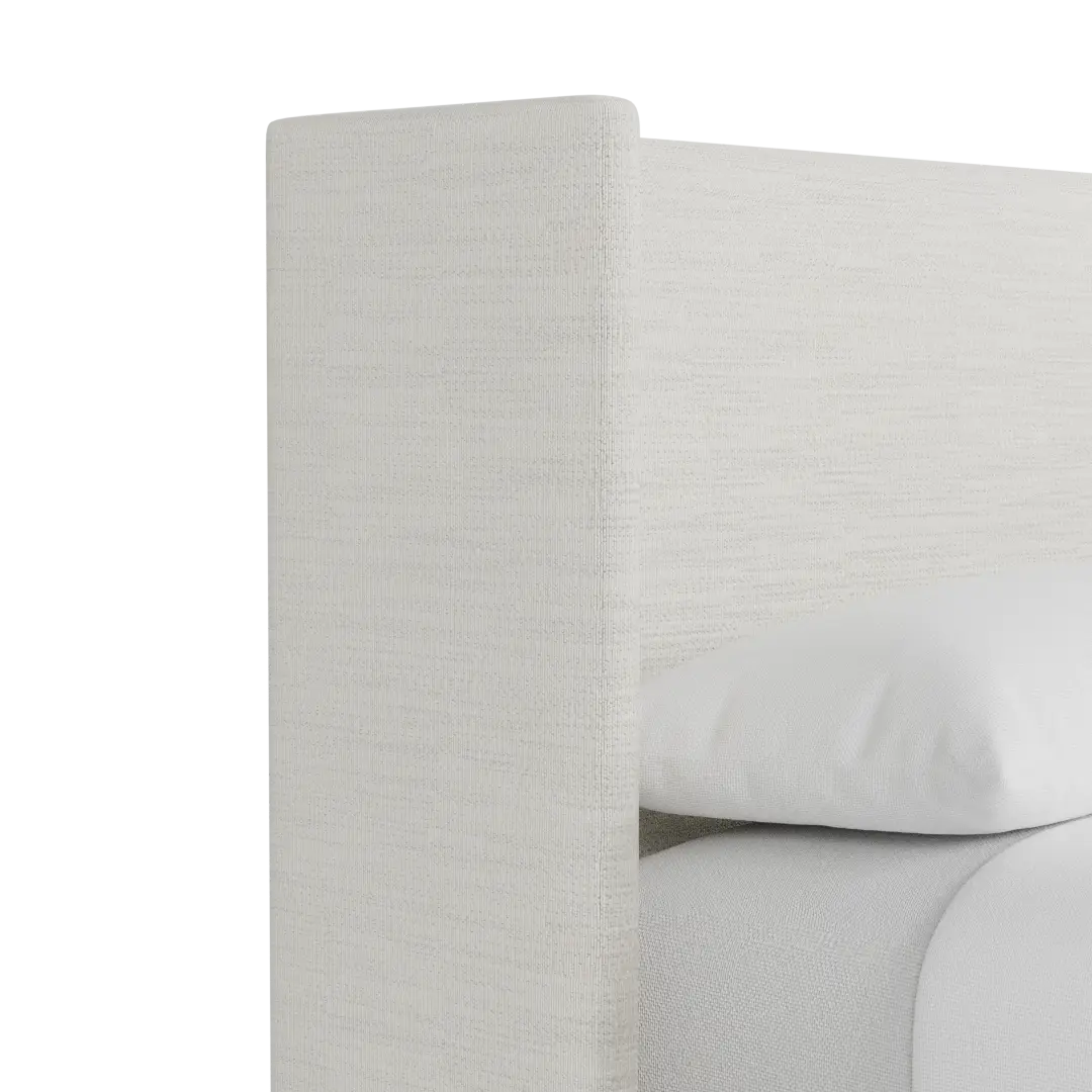 Captiva Maguire Ivory 48" Upholstered Shelter Bed Captiva Maguire Ivory 48" Upholstered Shelter Bed