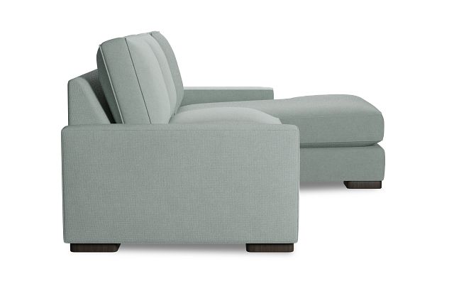 Edgewater Suave Light Green Right Chaise Sectional