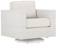 Biscayne White Swivel Chair