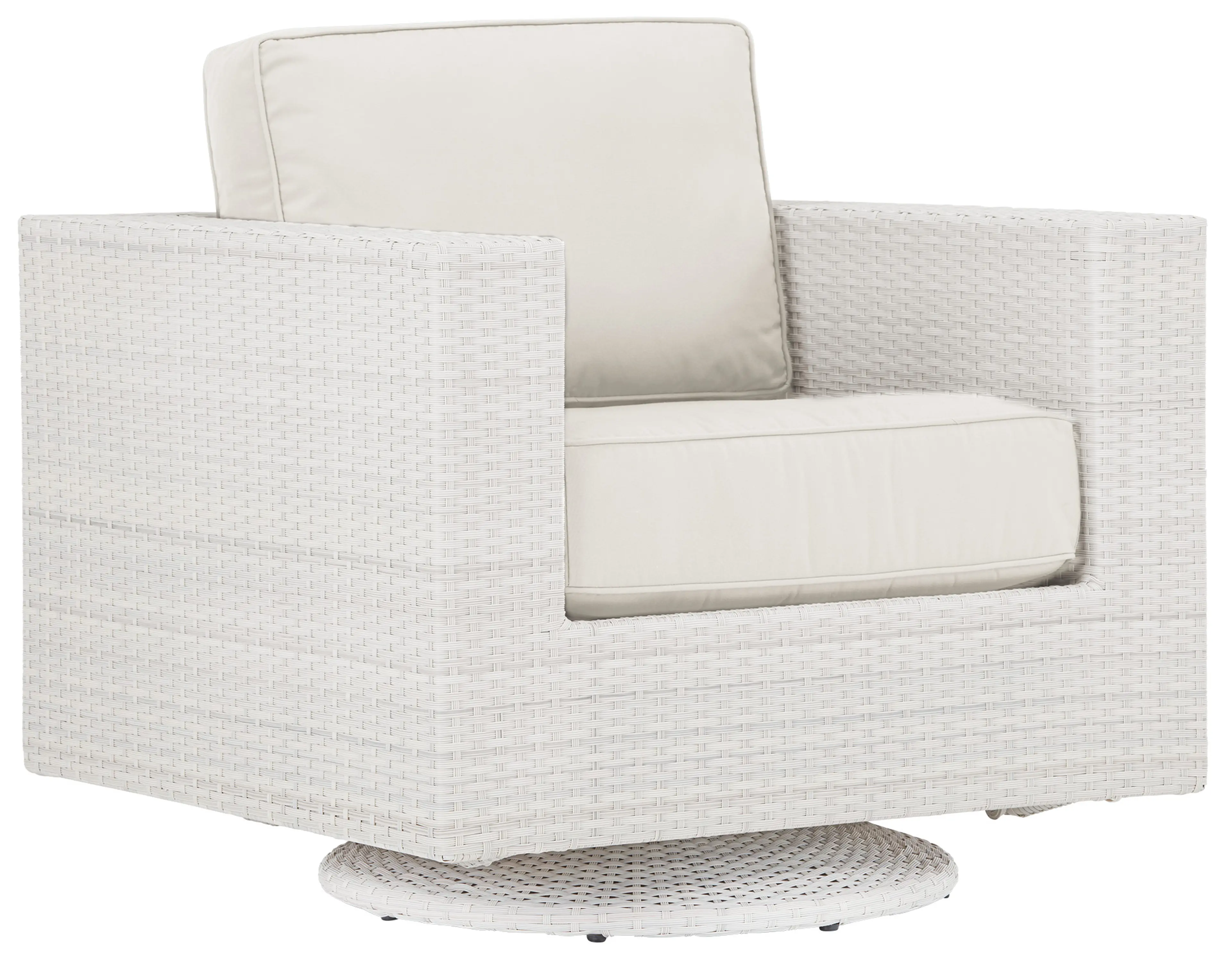 Biscayne White Swivel Chair Biscayne White Swivel Chair