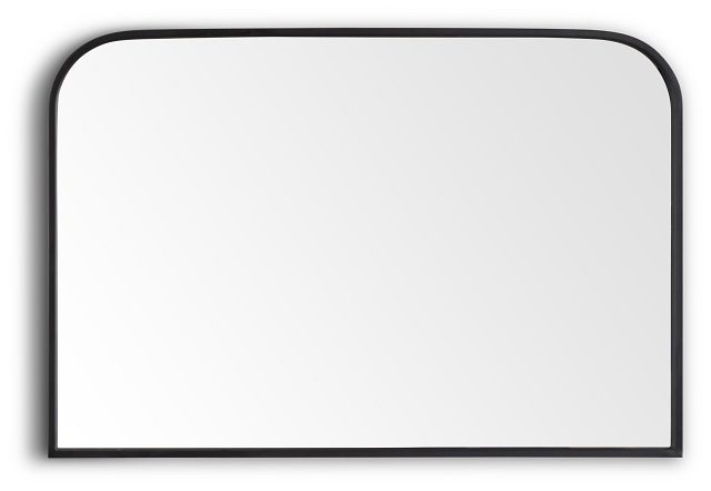 Hudson Black Small Mirror