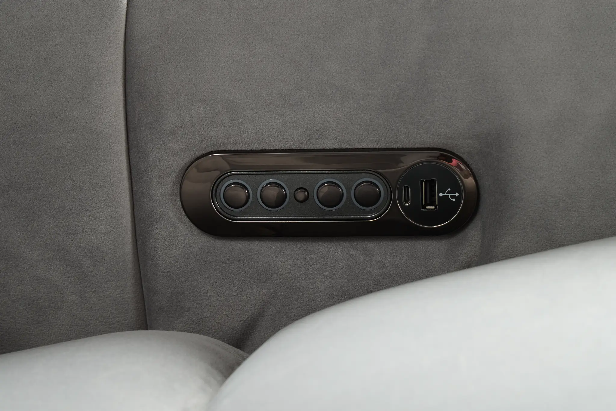 Gemma Light Gray Velvet Large Left Chaise Power Reclining Sectional Gemma Light Gray Velvet Large Left Chaise Power Reclining Sectional