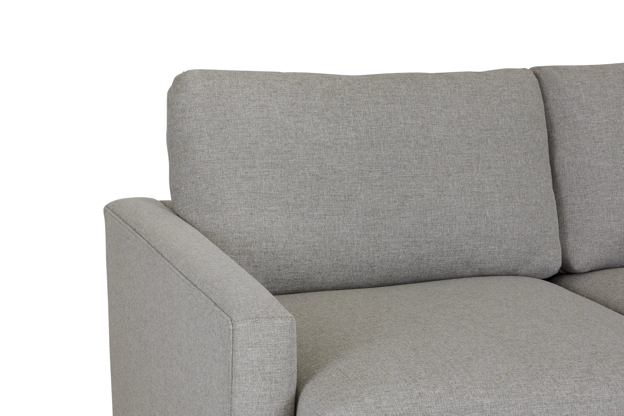 Noah Khaki Fabric Small Left Chaise Sectional