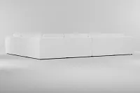 Destin Suave White Fabric 8-piece Modular Sectional