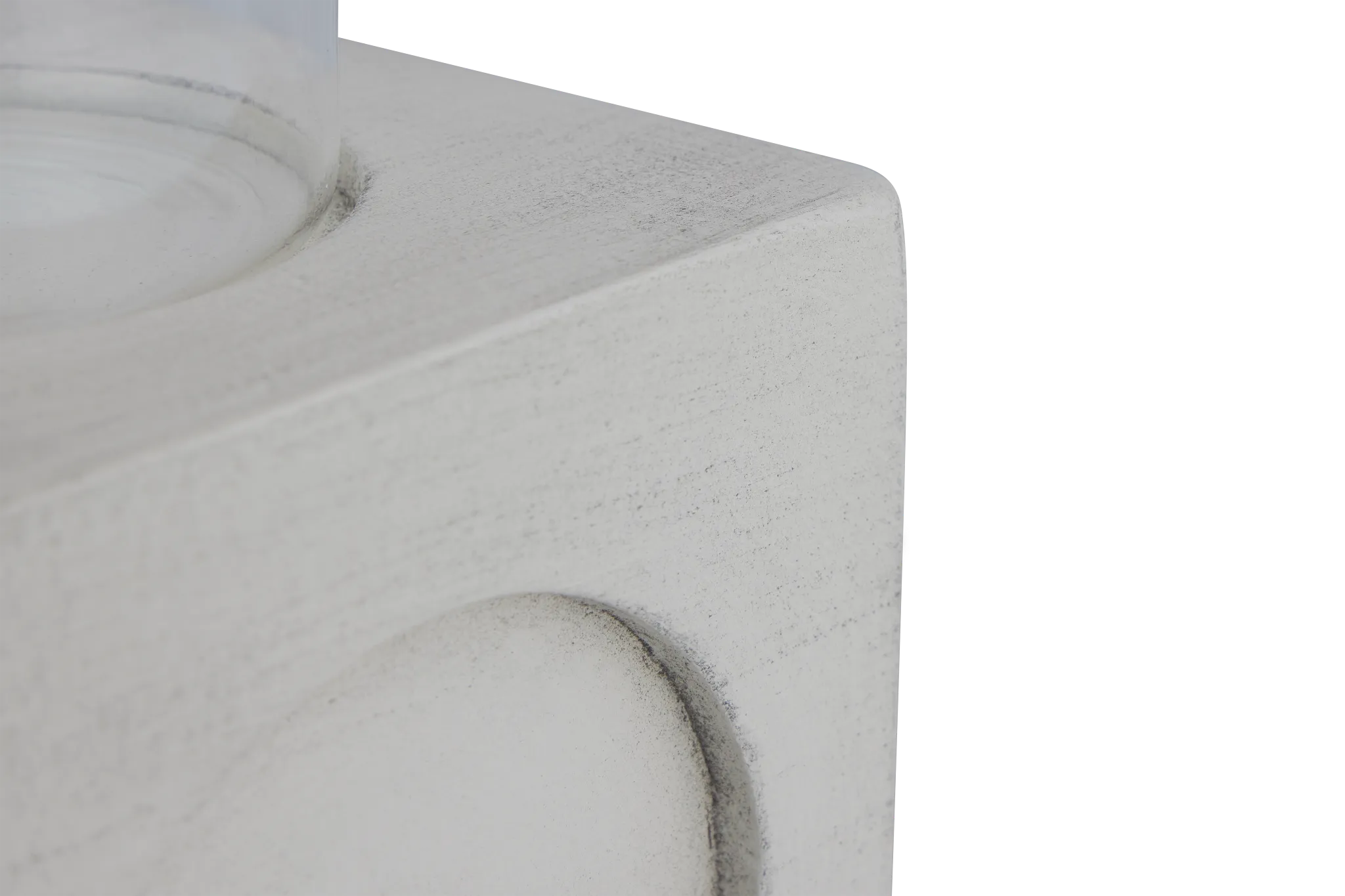 Bedford White Large Candle Holder