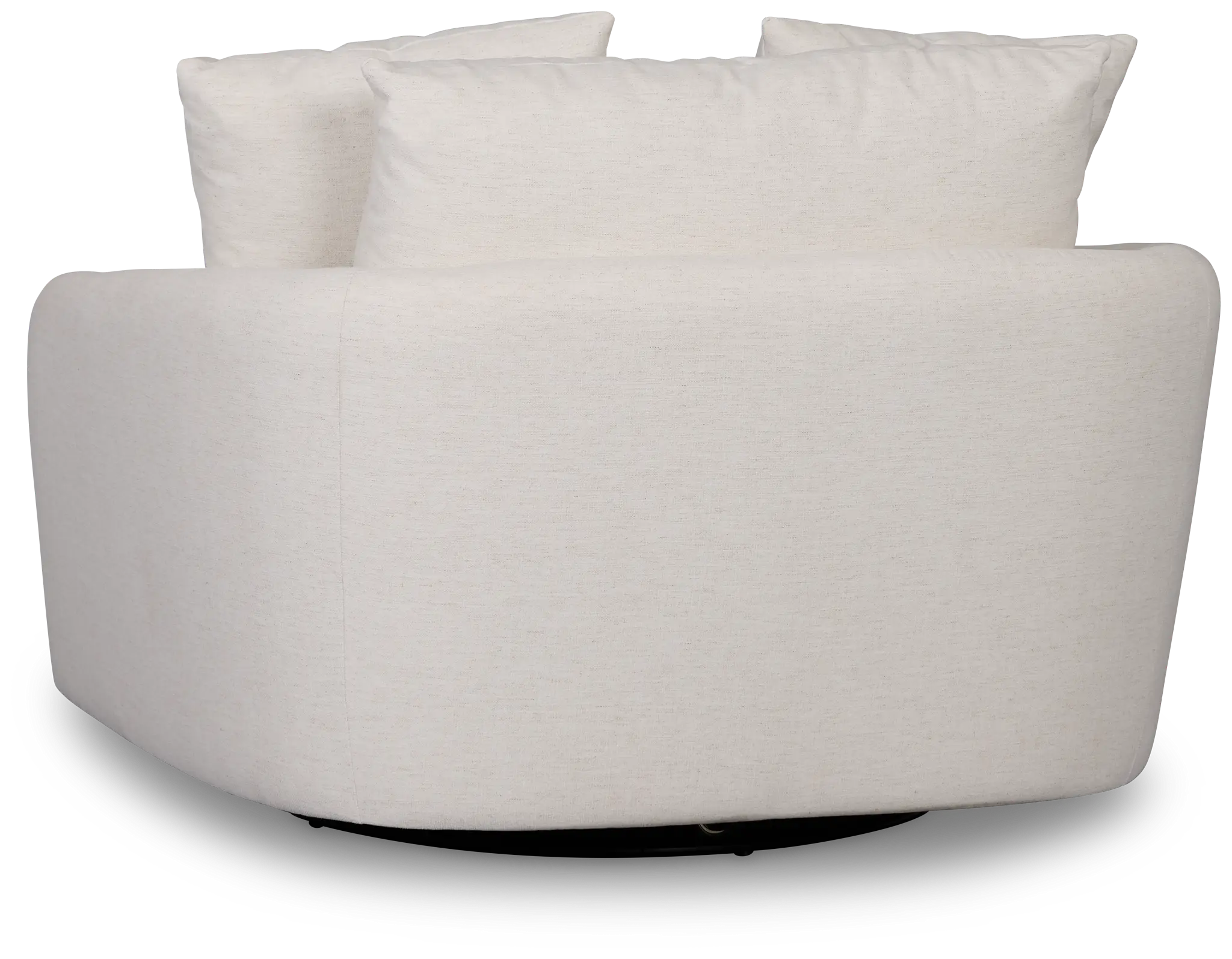 Serena White Fabric Swivel Chair Serena White Fabric Swivel Chair