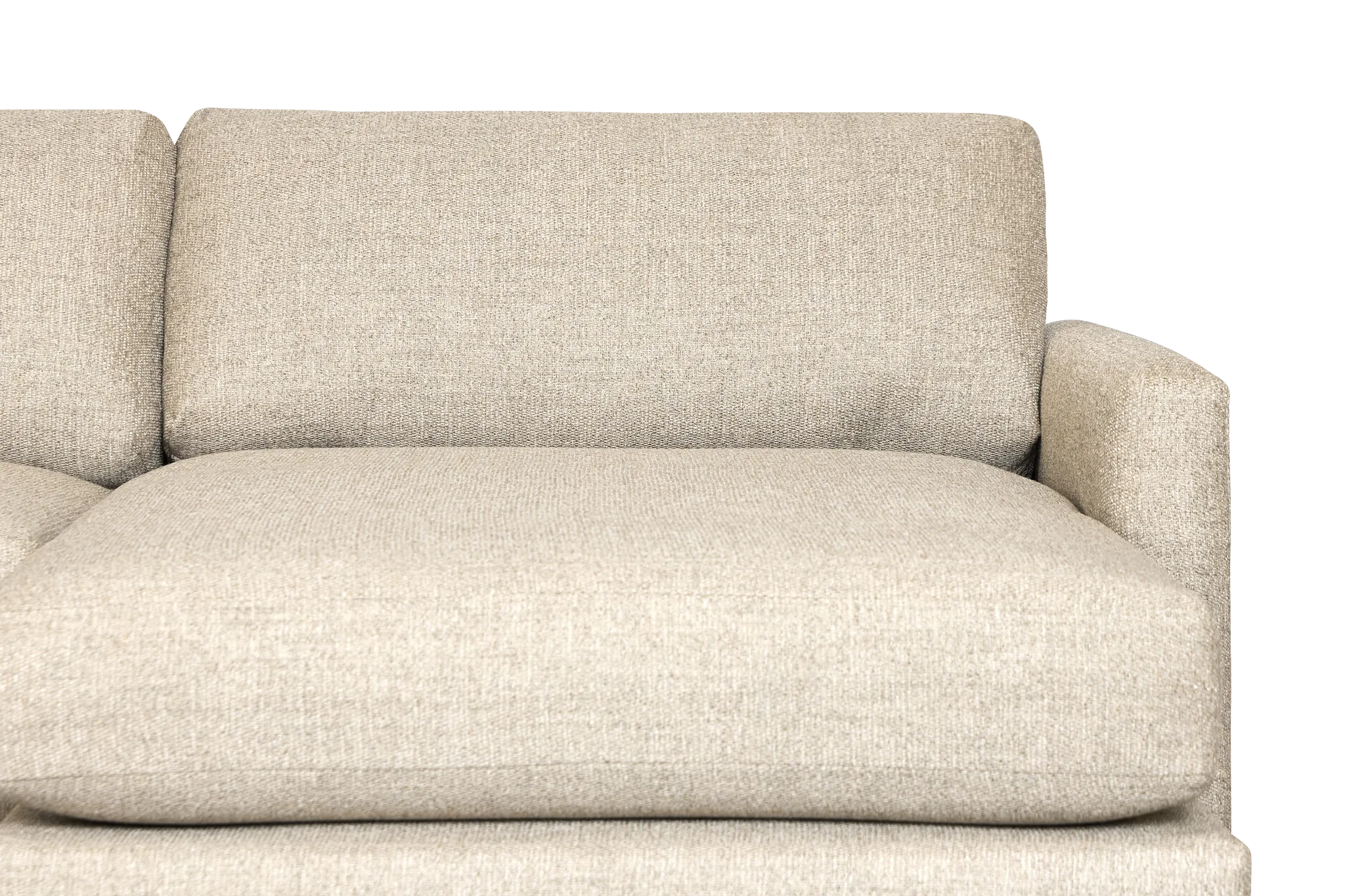 Maxwell Dark Gray Fabric Small Right Chaise Sectional