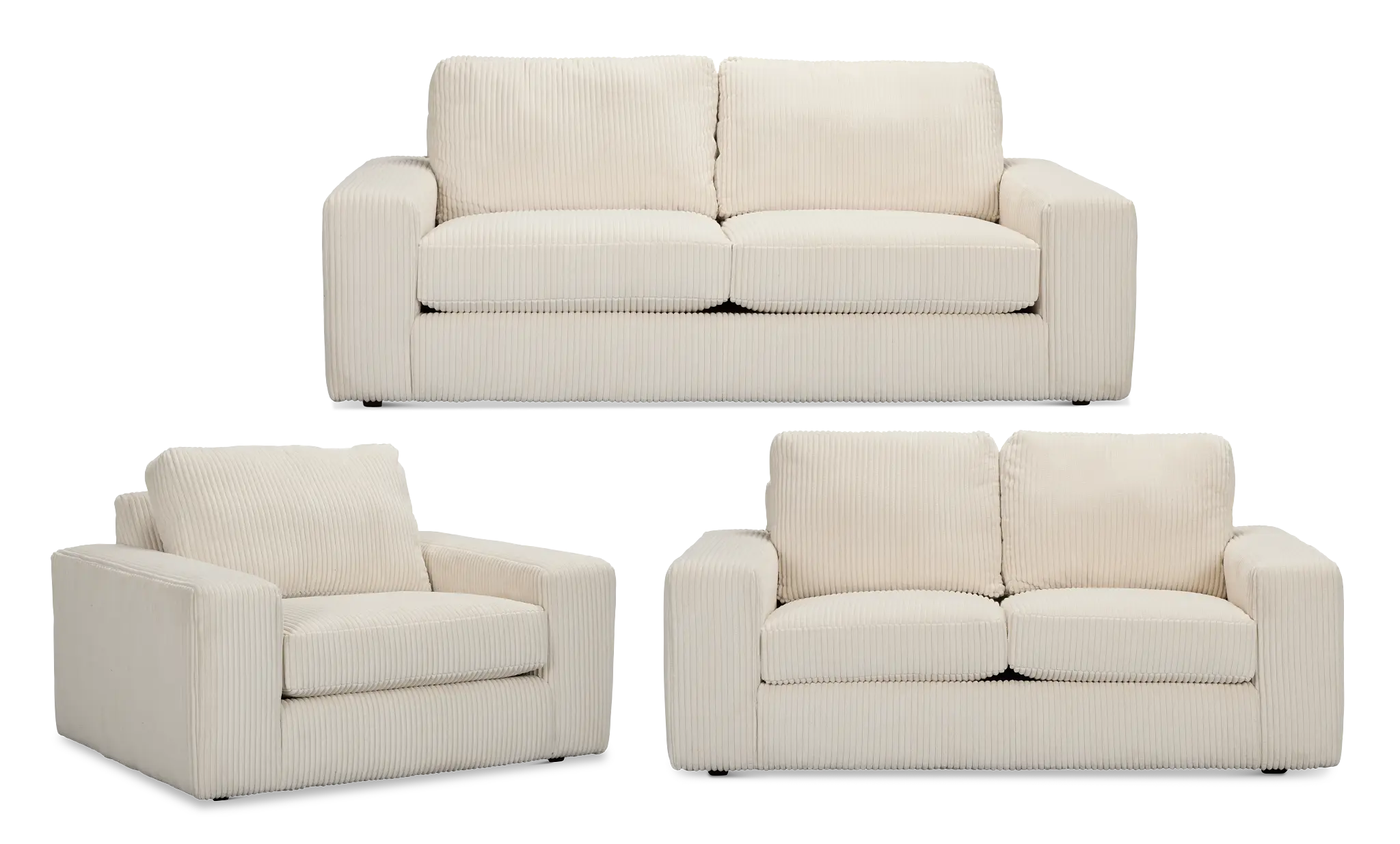 Charlie Ivory Fabric Living Room Charlie Ivory Fabric Living Room