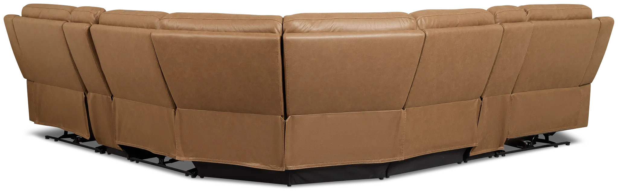 Colton Brown Micro Large Triple Power Reclining Two-arm Sectional